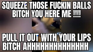 YSRAELITE SQUEEZING GOD KINGS BALLS WHILE SUCKING NUT OUT WITH TIGHT LIP PULLING