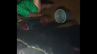 My desi bbw mom pissing in standing position