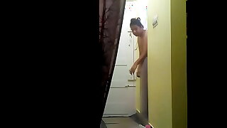 sexy babhi coming out of bath