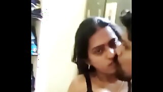 Indian wife boob press by husband