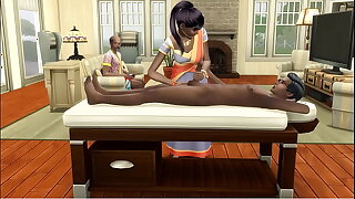 Indian Mom Hardly Convinced By Dad to have first time sex with Son to Deflower in an erotic massage - Shy teen