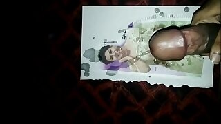 Cum Tribute on Actress Samantha