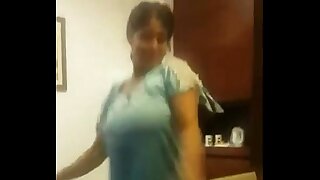 Hot Desi Girl Dancing with Transparent Dress