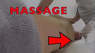 Massage Hidden Camera Records Fat Wife Groping Masseur'_s Dick