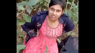 Mangal in the jungle, she made her pussy red after fucking her stepsis in clear audio Voice