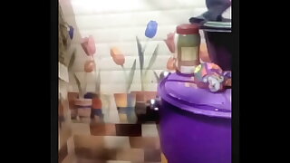 Neighborhood aunty showing boobs on video call