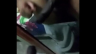 Shaking my black cock masturbation