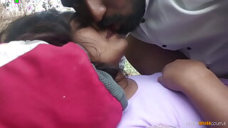 Indian Couple Outdoor Blowjob and Sex With Cum On Face